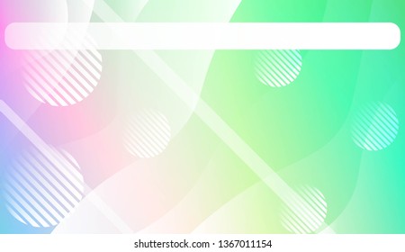 Wavy Background with Lines, Circle. For Cover Page, Landing Page, Banner. Vector Illustration.