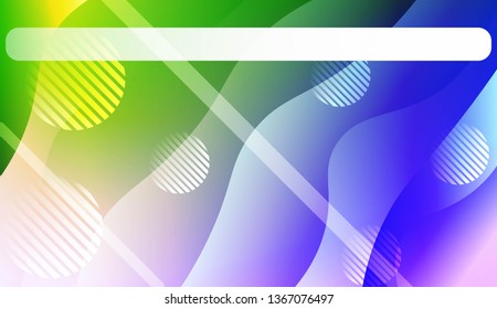 Wavy Background with Lines, Circle. For Cover Page, Landing Page, Banner. Vector Illustration.