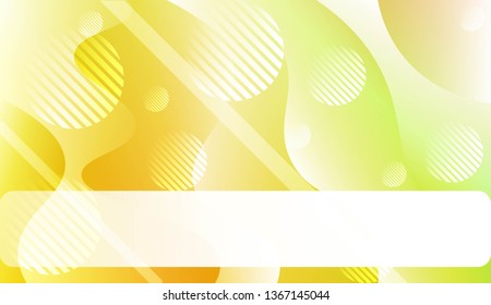 Wavy Background with Lines, Circle. For Cover Page, Landing Page, Banner. Vector Illustration.