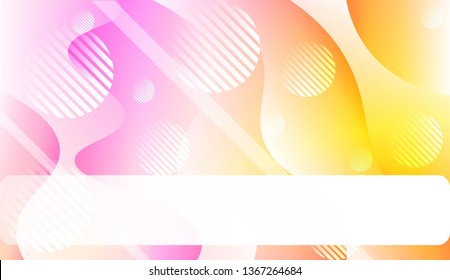 Wavy Background with Lines, Circle. For Cover Page, Landing Page, Banner. Vector Illustration.