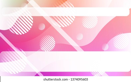 Wavy Background with Lines, Circle. For Cover Page, Landing Page, Banner. Vector Illustration.