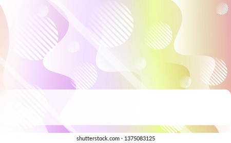 Wavy Background with Lines, Circle. For Cover Page, Landing Page, Banner. Vector Illustration.