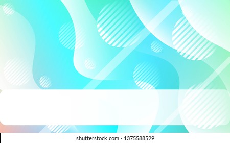 Wavy Background with Lines, Circle. For Cover Page, Landing Page, Banner. Vector Illustration.