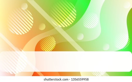 Wavy Background with Lines, Circle. For Design Flyer, Banner, Landing Page. Vector Illustration with Color Gradient