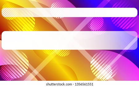 Wavy Background with Lines, Circle. For Design Flyer, Banner, Landing Page. Vector Illustration with Color Gradient