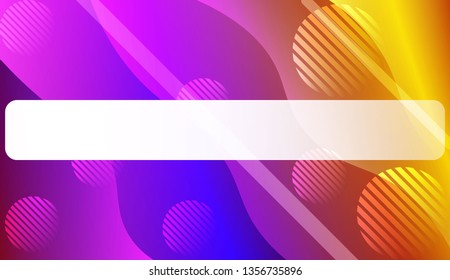 Wavy Background with Lines, Circle. For Design Flyer, Banner, Landing Page. Vector Illustration with Color Gradient