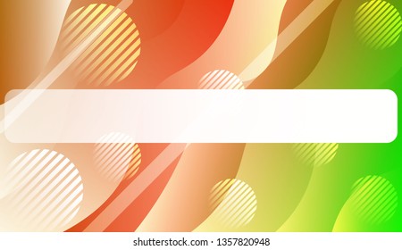 Wavy Background with Lines, Circle. For Design Flyer, Banner, Landing Page. Vector Illustration with Color Gradient