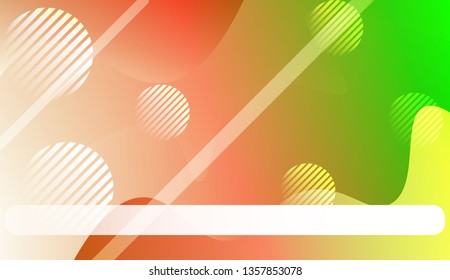 Wavy Background with Lines, Circle. For Design Flyer, Banner, Landing Page. Vector Illustration with Color Gradient