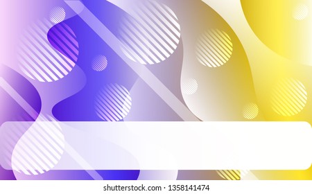Wavy Background with Lines, Circle. For Design Flyer, Banner, Landing Page. Vector Illustration with Color Gradient