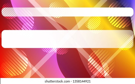 Wavy Background with Lines, Circle. For Design Flyer, Banner, Landing Page. Vector Illustration with Color Gradient