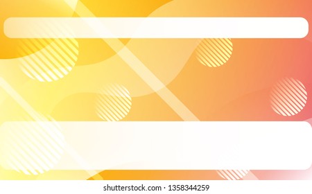 Wavy Background with Lines, Circle. For Design Flyer, Banner, Landing Page. Vector Illustration with Color Gradient