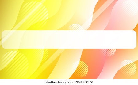 Wavy Background with Lines, Circle. For Design Flyer, Banner, Landing Page. Vector Illustration with Color Gradient