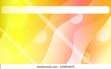 Wavy Background with Lines, Circle. For Design Flyer, Banner, Landing Page. Vector Illustration with Color Gradient