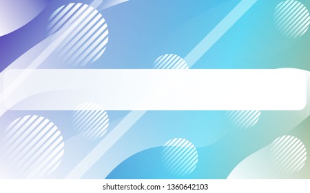 Wavy Background with Lines, Circle. For Design Flyer, Banner, Landing Page. Vector Illustration with Color Gradient