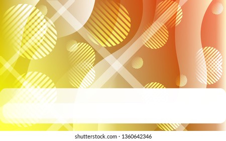 Wavy Background with Lines, Circle. For Design Flyer, Banner, Landing Page. Vector Illustration with Color Gradient