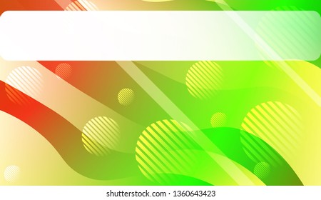 Wavy Background with Lines, Circle. For Design Flyer, Banner, Landing Page. Vector Illustration with Color Gradient
