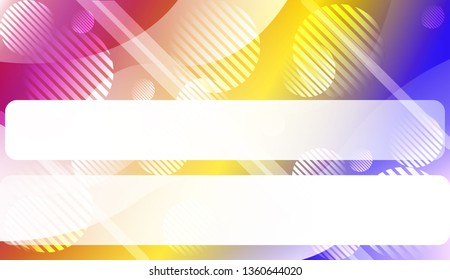 Wavy Background with Lines, Circle. For Design Flyer, Banner, Landing Page. Vector Illustration with Color Gradient