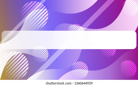 Wavy Background with Lines, Circle. For Design Flyer, Banner, Landing Page. Vector Illustration with Color Gradient