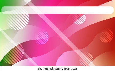Wavy Background with Lines, Circle. For Design Flyer, Banner, Landing Page. Vector Illustration with Color Gradient