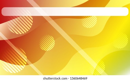 Wavy Background with Lines, Circle. For Design Flyer, Banner, Landing Page. Vector Illustration with Color Gradient