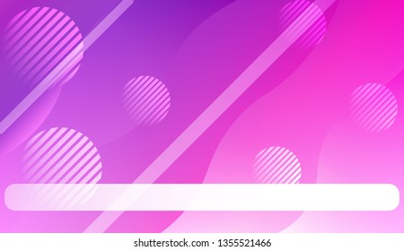Wavy Background with Lines, Circle. For Flyer, Brochure, Booklet And Websites Design Vector Illustration with Color Gradient