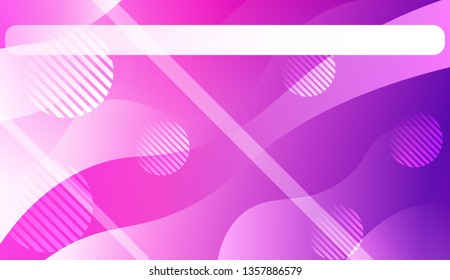 Wavy Background with Lines, Circle. For Flyer, Brochure, Booklet And Websites Design Vector Illustration with Color Gradient