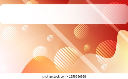 Wavy Background with Lines, Circle. For Flyer, Brochure, Booklet And Websites Design Vector Illustration with Color Gradient