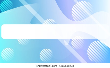 Wavy Background with Lines, Circle. For Flyer, Brochure, Booklet And Websites Design Vector Illustration with Color Gradient