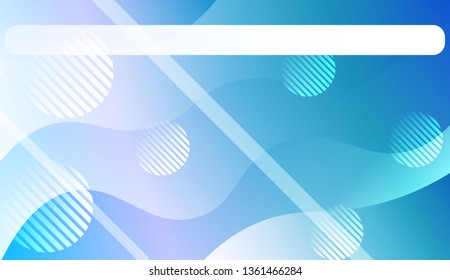 Wavy Background with Lines, Circle. For Flyer, Brochure, Booklet And Websites Design Vector Illustration with Color Gradient