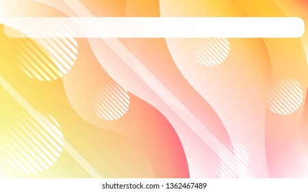 Wavy Background with Lines, Circle. For Flyer, Brochure, Booklet And Websites Design Vector Illustration.