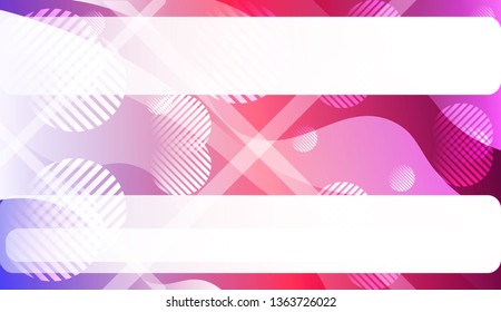 Wavy Background with Lines, Circle. For Flyer, Brochure, Booklet And Websites Design Vector Illustration with Color Gradient