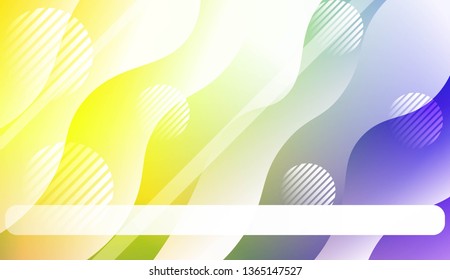 Wavy Background with Lines, Circle. For Flyer, Brochure, Booklet And Websites Design Vector Illustration.