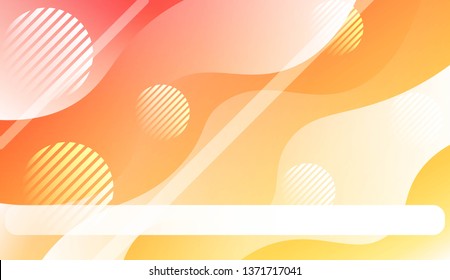 Wavy Background with Lines, Circle. For Flyer, Brochure, Booklet And Websites Design Vector Illustration.