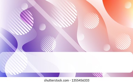 Wavy Background with Lines, Circle.. For Your Design Ad, Banner, Cover Page. Vector Illustration with Color Gradient