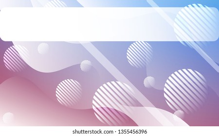 Wavy Background with Lines, Circle.. For Your Design Ad, Banner, Cover Page. Vector Illustration with Color Gradient