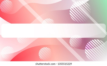 Wavy Background with Lines, Circle.. For Your Design Ad, Banner, Cover Page. Vector Illustration with Color Gradient