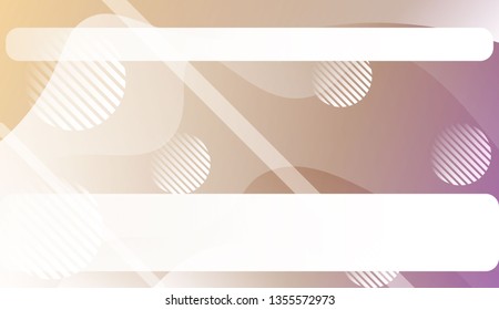 Wavy Background with Lines, Circle.. For Your Design Ad, Banner, Cover Page. Vector Illustration with Color Gradient