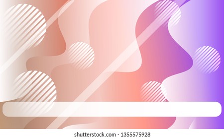 Wavy Background with Lines, Circle.. For Your Design Ad, Banner, Cover Page. Vector Illustration with Color Gradient