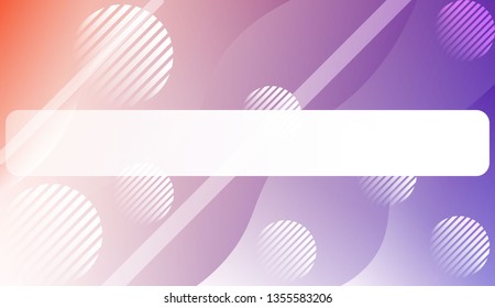 Wavy Background with Lines, Circle.. For Your Design Ad, Banner, Cover Page. Vector Illustration with Color Gradient