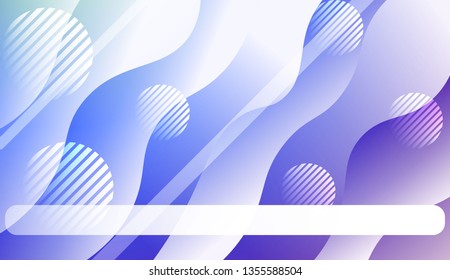 Wavy Background with Lines, Circle.. For Your Design Ad, Banner, Cover Page. Vector Illustration with Color Gradient