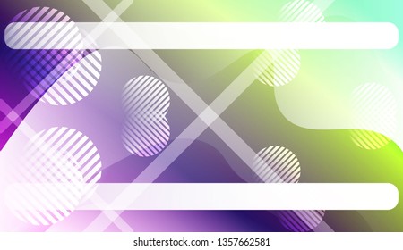 Wavy Background with Lines, Circle.. For Your Design Ad, Banner, Cover Page. Vector Illustration with Color Gradient