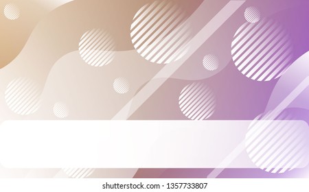 Wavy Background with Lines, Circle.. For Your Design Ad, Banner, Cover Page. Vector Illustration with Color Gradient