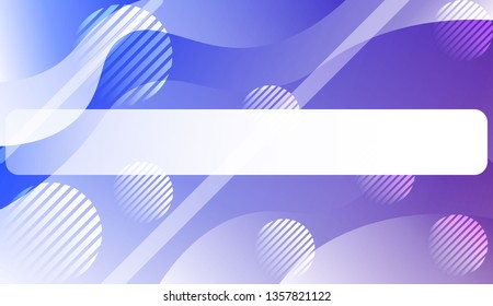 Wavy Background with Lines, Circle.. For Your Design Ad, Banner, Cover Page. Vector Illustration with Color Gradient