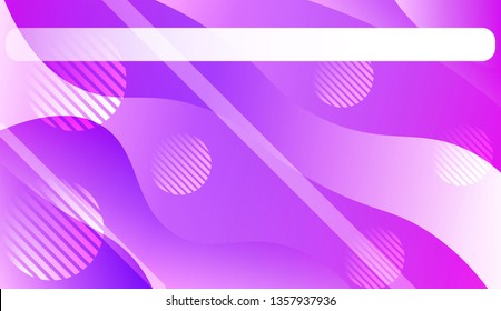 Wavy Background with Lines, Circle.. For Your Design Ad, Banner, Cover Page. Vector Illustration with Color Gradient