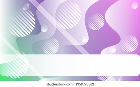 Wavy Background with Lines, Circle.. For Your Design Ad, Banner, Cover Page. Vector Illustration with Color Gradient