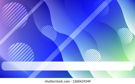 Wavy Background with Lines, Circle.. For Your Design Ad, Banner, Cover Page. Vector Illustration with Color Gradient
