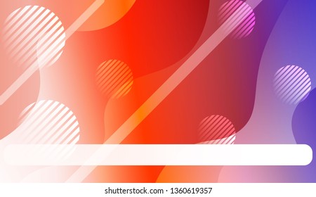 Wavy Background with Lines, Circle.. For Your Design Ad, Banner, Cover Page. Vector Illustration with Color Gradient