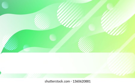Wavy Background with Lines, Circle.. For Your Design Ad, Banner, Cover Page. Vector Illustration with Color Gradient