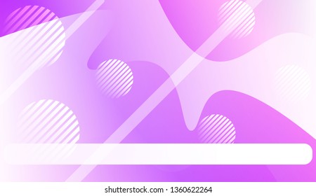 Wavy Background with Lines, Circle.. For Your Design Ad, Banner, Cover Page. Vector Illustration with Color Gradient