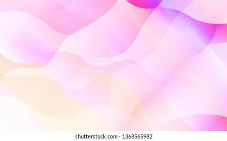 Wavy Background with Lines. Design For Your Header Page, Ad, Poster, Banner. Vector Illustration with Color Gradient